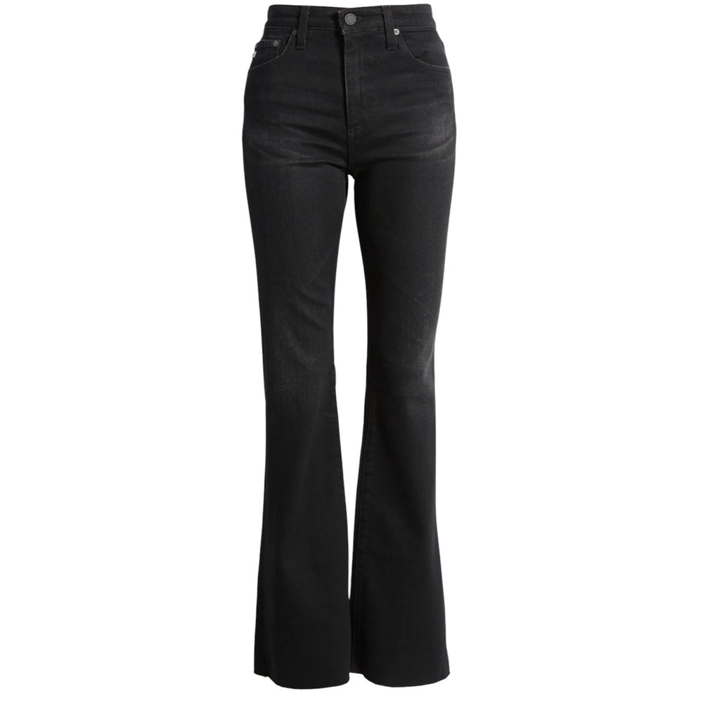 AG Adriano Goldschmied Farrah Boot High Rise Raw Hem Jeans 4 Years Discord 26x32